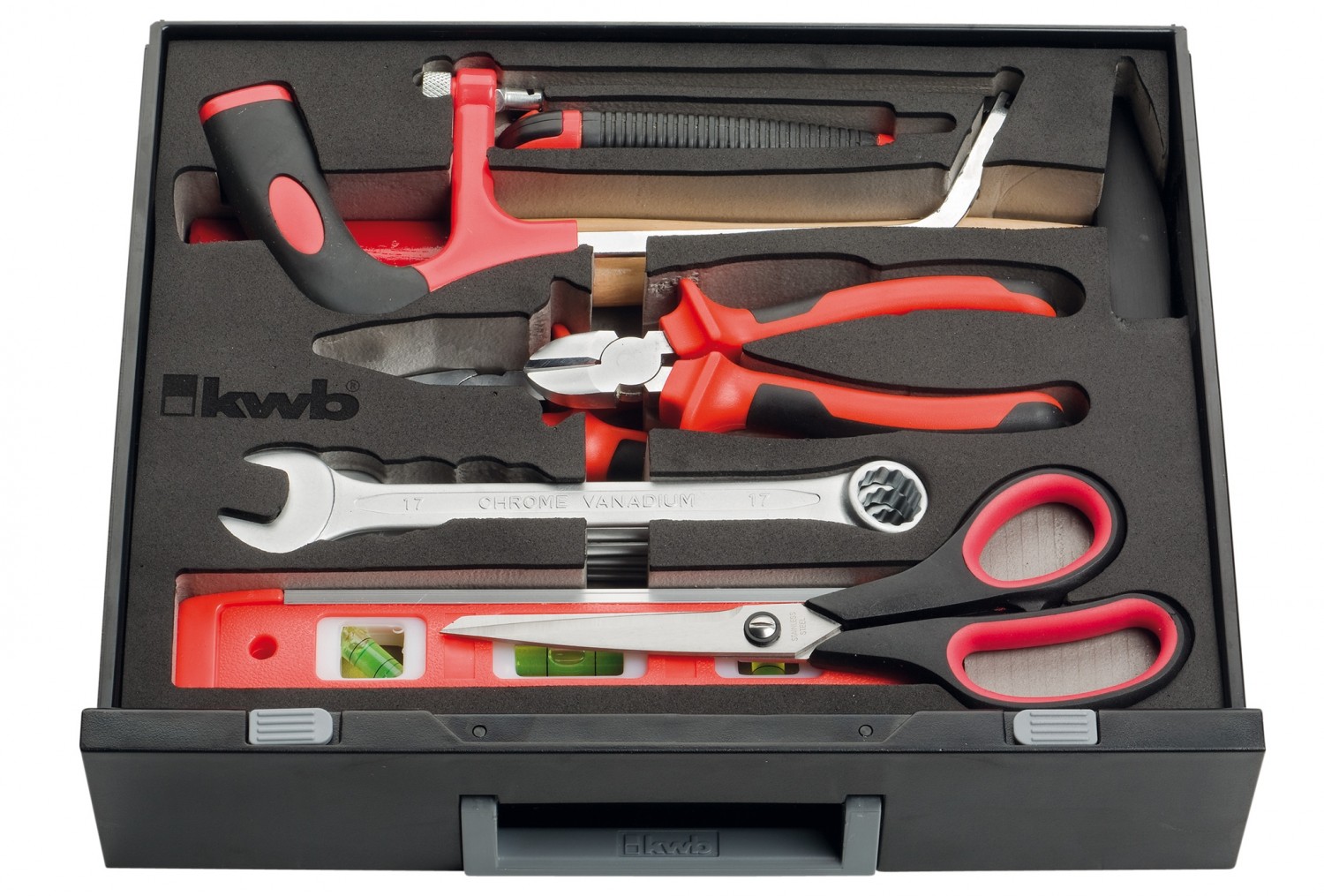 Immer griffbereit: kwb Home-Tool-Box, 90-teilig, Bild 2 Werkzeugkoffer kwb Home-Tool-Box, 90-teilig im Test, Bild 2