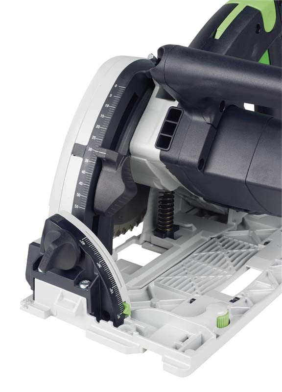 Sauber eingetaucht: Festool Handkreissäge TS 55 EBQ, Bild 3 Hand-Kreissägen Netzbetrieb Festool Handkreissäge TS 55 EBQ im Test, Bild 3