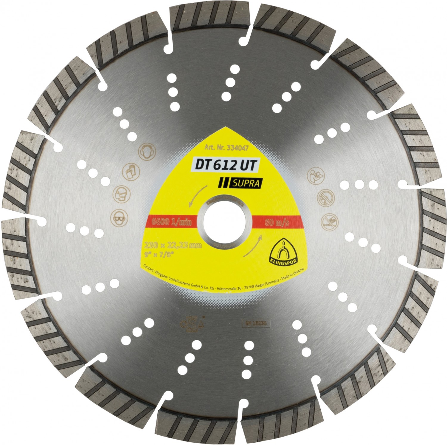 Steinbeißer: Klingspor Universal-Diamanttrennscheibe DT 612 UT Supra, Bild 2 Zubehör Elektrowerkzeuge Netzbetrieb Klingspor Universal-Diamanttrennscheibe DT 612 UT Supra im Test, Bild 2