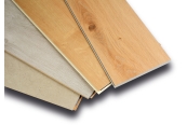 Zwei Laminat- und zwei Vinyl-B&ouml;den vom Laminatdepot