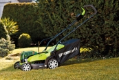 Greenworks<br>Akku-Rasenmäher G24X2LM36 mit 2 x 4Ah Akkus