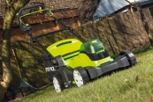 Greenworks<br>Akku-Rasenmäher G24X2LM41 mit 2 x 4Ah Akkus