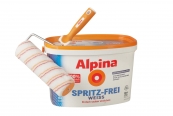 Innenfarben-Wand Alpina (Farben) Spritz-frei Weiss im Test, Bild 1