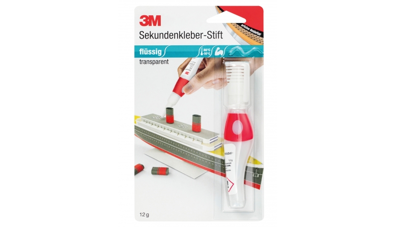 Zubehör Baustoffe 3M Sekundenkleber-Stift im Test, Bild 1