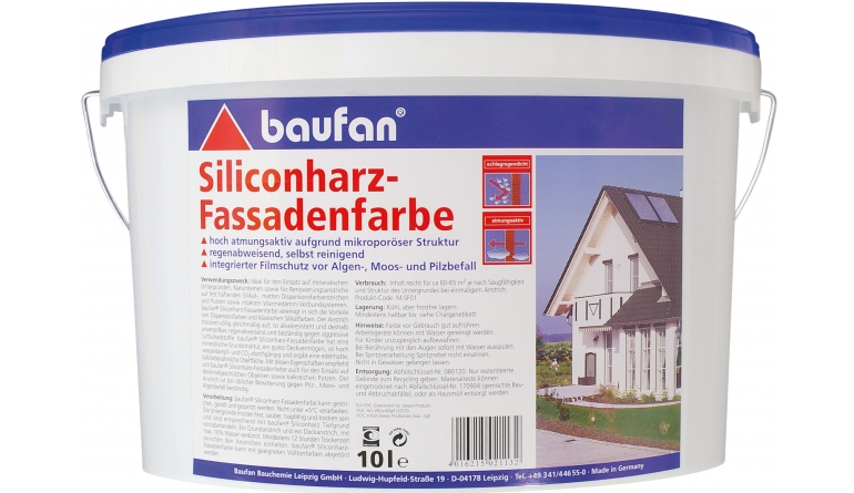 Aussenfarben-Wand Baufan Silikonharz-Fassadenfarbe im Test, Bild 1