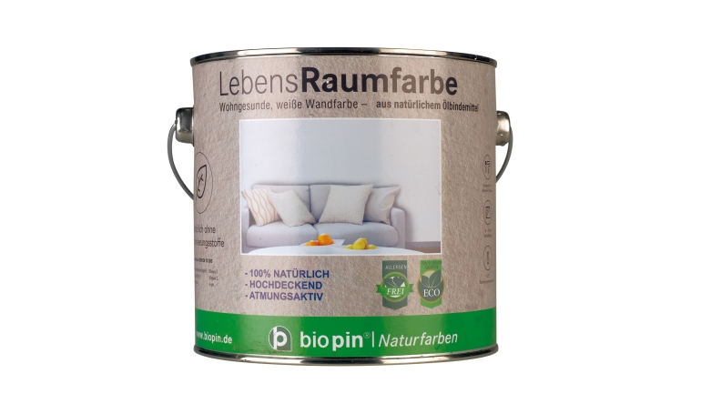 Innenfarben-Wand Biopin Lebens-Raumfarbe im Test, Bild 1