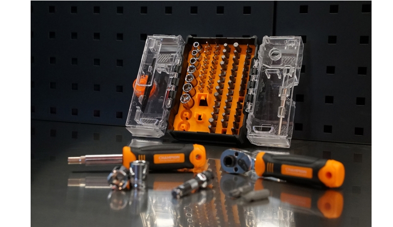 Handwerkzeug-Sets Champion Bit- und Schraubendreher Set 78-tlg. mit 72-Zahn Ratsche im Test, Bild 1