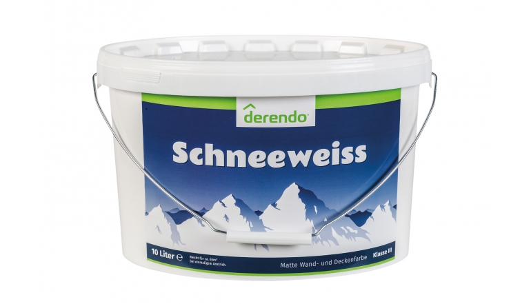 Innenfarben-Wand Derendo Schneeweiss im Test, Bild 1