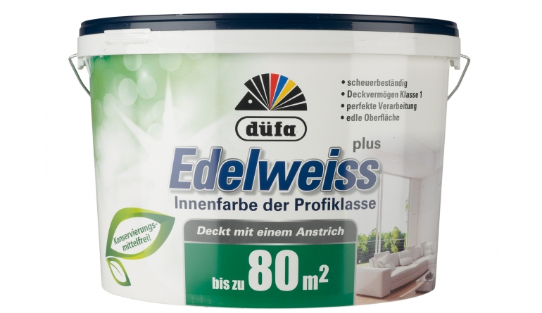 Innenfarben-Wand düfa Edelweiss im Test, Bild 1