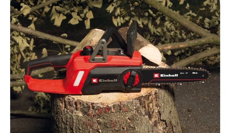 Einhell GE-LC 18/25 Li BL-Solo, Bild 1 Akku-Kettensägen Einhell GE-LC 18/25 Li BL-Solo im Test, Bild 1