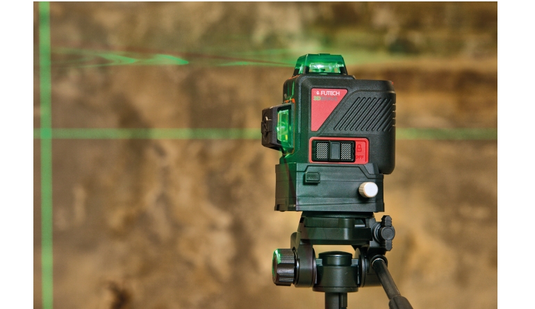 Multi Messgeräte Futech Kreuzlinienlaser 3D Brave Gr&uuml;n Set im Test, Bild 1
