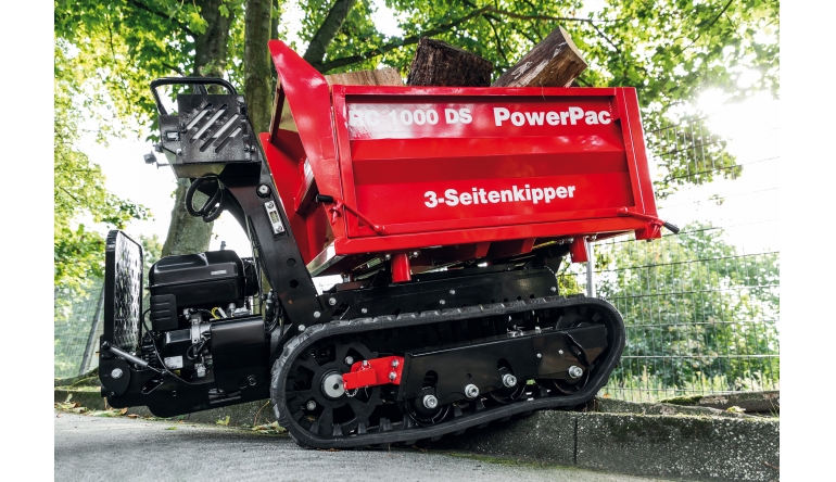 Gewerbliche Werkzeuge PowerPac Raupen-Dumper, 3-Seitenkipper RC 1000-DS im Test, Bild 1