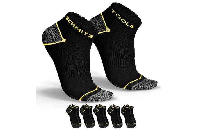 Angenehm am Fuss: Schmitz Tools Die Arbeitssocken (Sneaker), Bild 1 Kleidung Schmitz Tools Die Arbeitssocken (Sneaker) im Test, Bild 1