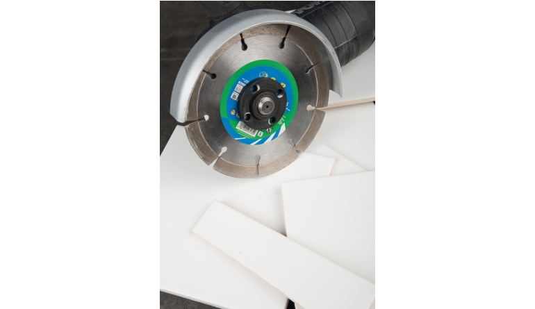 Stein-Werkstoffe sauber geschnitten: S&R Diamant-Trennscheibe Meister Line 125 x 22,23 mm, Bild 1 Zubehör Elektrowerkzeuge Netzbetrieb S&R Diamant-Trennscheibe Meister Line 125 x 22,23 mm im Test, Bild 1