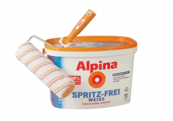 Einzeltest: Alpina (Farben) Spritz-frei Weiss