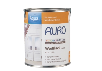 Einzeltest: Auro Colours for Life Weißlack, matt Nr. 517-90