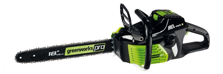 Einzeltest: Greenworks Pro Tools / 2600507 80-V-Akku-Kettensäge 