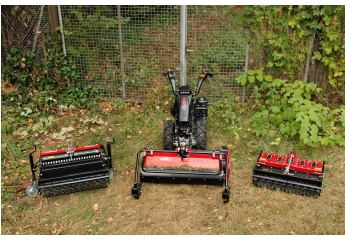 Rund ums Haus Onbest Motorger&auml;tetr&auml;ger MEC700, Onbest Umkehrfr&auml;se SBT60, Onbest Schlegelmulcher FM100, Onbest Kreiselegge mit Gitterwalze RH75 im Test , Bild 1