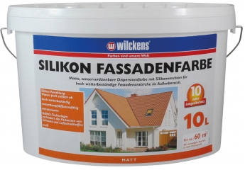 Aussenfarben-Wand Wilckens Silikon Fassadenfarbe im Test, Bild 1